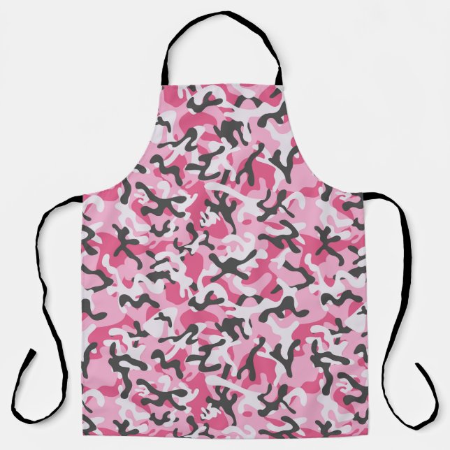 Tablier Camouflage rose Fille Pour Son Motif (Recto)