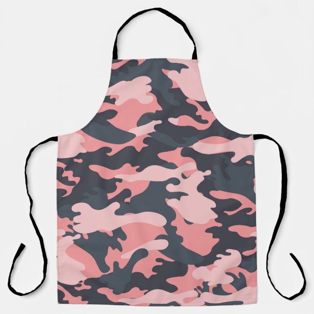 Tablier Camouflage rose : Motif Vintage classique (Recto)