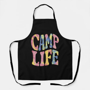 Tablier Camping Filles d'été Camp Life Tie-Die Rétro 