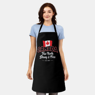 Tablier "Canada True North Strong & Free East. 1867"