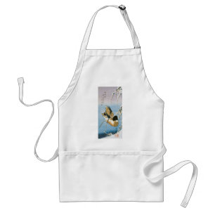 Tablier Canard sauvage Nage neige Laden Reeds par Hiroshig