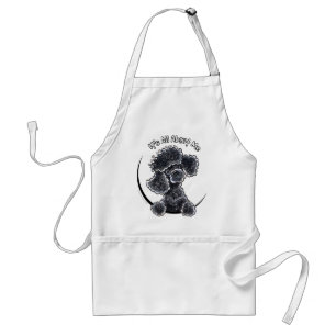Tablier Caniche de jouet noir IAAM