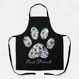Tablier Canvas photo Empreinte de patte de chien, Canvas d