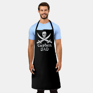 Tablier Capitaine Papa - Apron d'impression classique