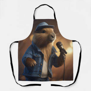 Tablier "Capybara Cowboy : Serenading the Wild West"
