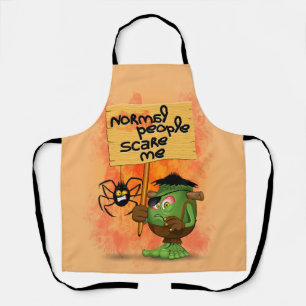 Tablier Caractère Frankenstein de 'Normal People Scare Me'