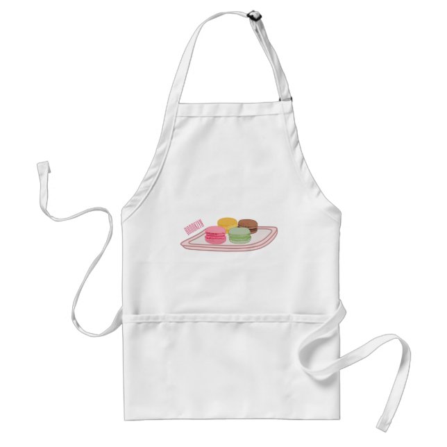 Tablier Caricature de Macaron (Devant)