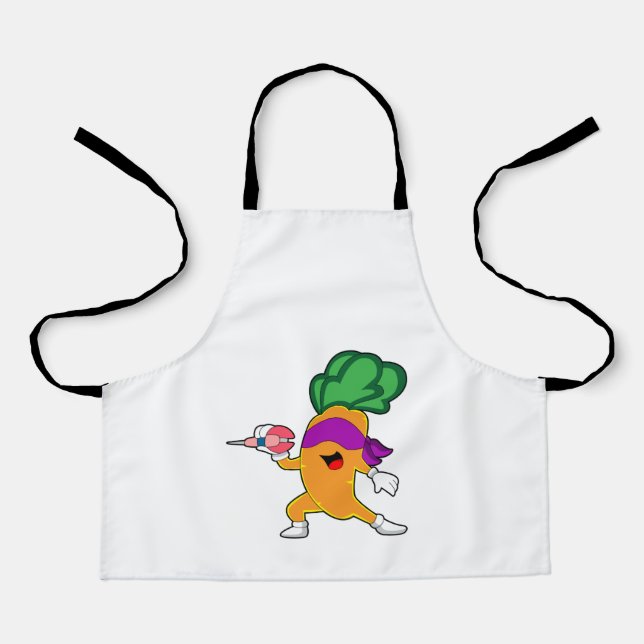 Tablier Carottes fléchettes (Recto)