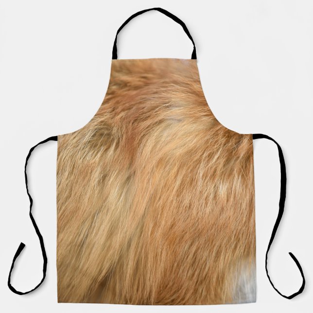Tablier Carreau Motif de fourrure Red Fox (Recto)