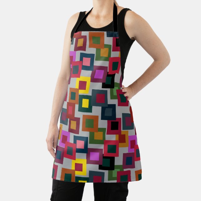 Tablier Carrés sombres sur la lumière (Insitu)