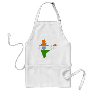 Tablier Carte de drapeau de l'Inde
