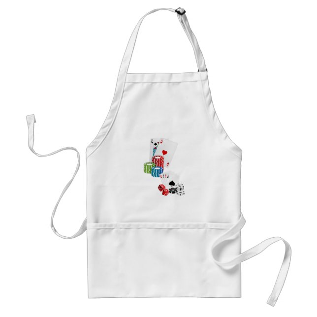 Tablier Carte de jeu As Dice Kitchen Apron (Devant)