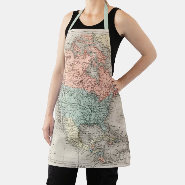 Tablier Carte des antiquités de l'Amérique du Nord (Insitu)