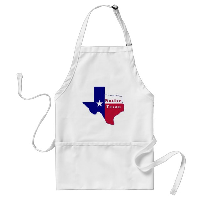 Tablier Carte du drapeau texan natif (Devant)