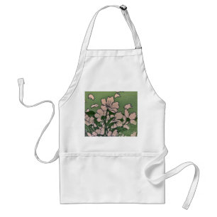 Tablier Cascade en fleurs roses