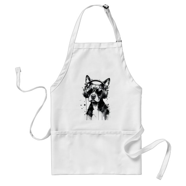 Tablier Casque de chien cool Cute Animaux de compagnie enc (Devant)