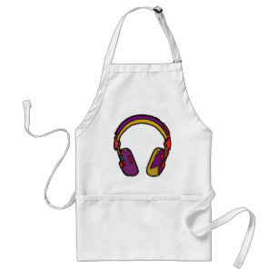 Tablier casque dj couleur
