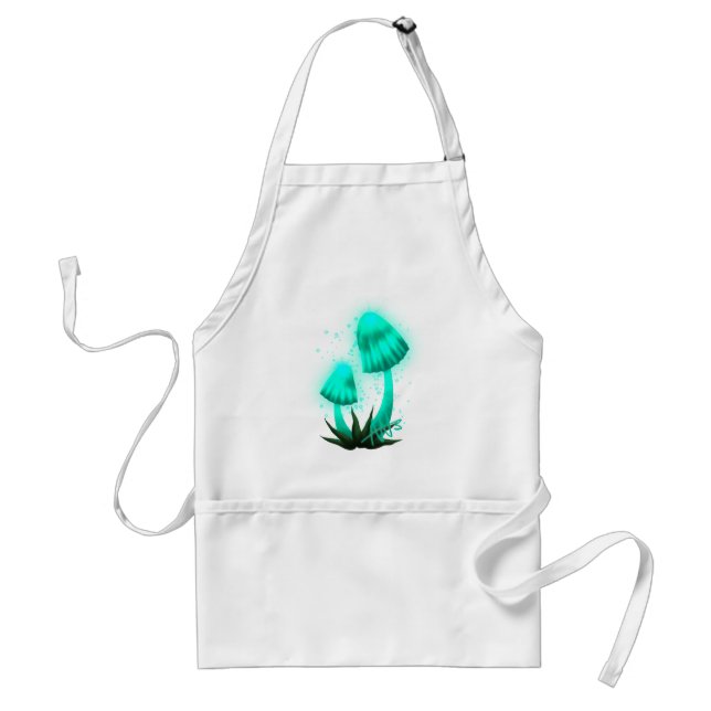 Tablier Casquette de Pixie psychédélique de Cyan brillant (Devant)