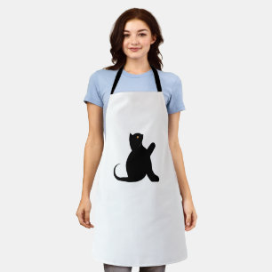 Tablier Cat dit bonjour