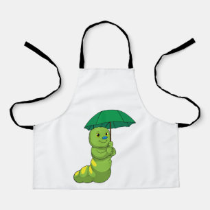 Tablier Caterpillar à la pluie avec parapluie