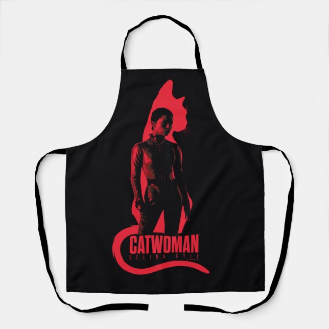 Tablier Catwoman Selina Kyle Chat Silhouette (Recto)