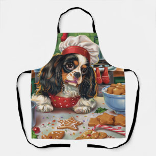 Tablier Cavalier King Charles Spaniel Baking Noël