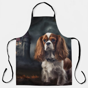 Tablier Cavalier King Charles Spaniel Halloween effrayant