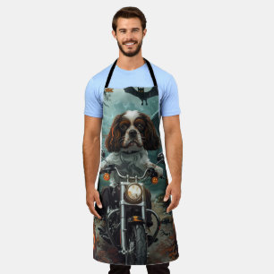 Tablier Cavalier King Charles Spaniel Halloween effrayant