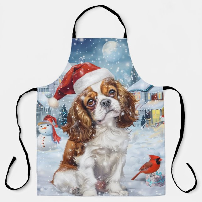 Tablier Cavalier King Winter Wonderland Noël Joie (Recto)