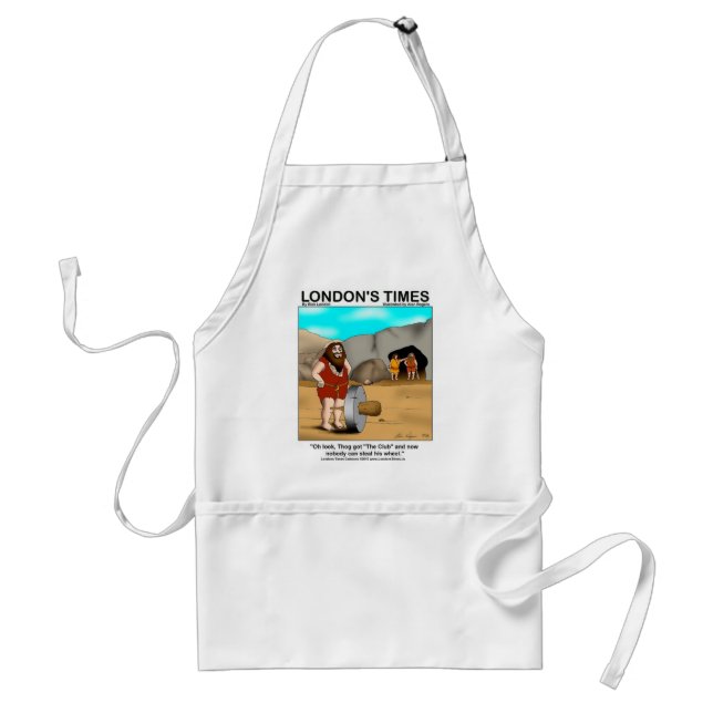 Tablier Caveman A Le Club... Drôle cadeaux & Tee - shirts (Devant)