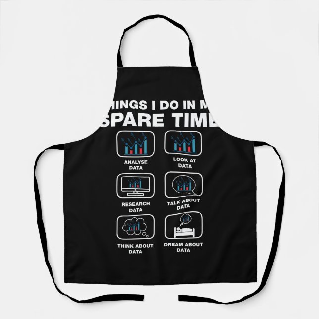 Tablier Ce Que Je Fais Dans Mon Temps De Rechange Data Sci (Recto)