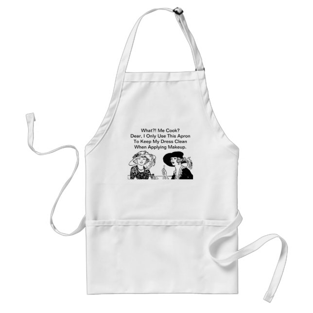 Tablier CE QUI JE CUISINIER ? Cru drôle de chef de dames (Devant)