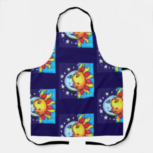 Tablier Céleste Sun Moon années 90 Artsy Motif