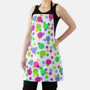 Tablier Cercles abstraits sans couture points de confettis