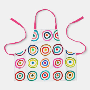 Tablier Cercles roses mignons enfants d'art