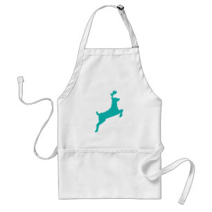 Tablier Cerfs communs turquoises