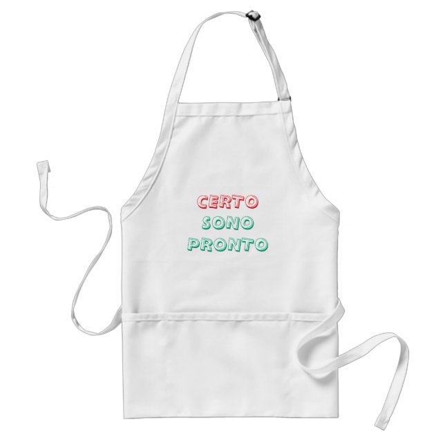 Tablier certo sono pronto italien Apron (Devant)