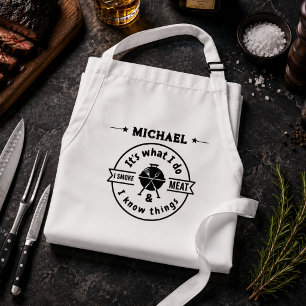 Tablier C'est ce que je fais, je fume de la viande et je s