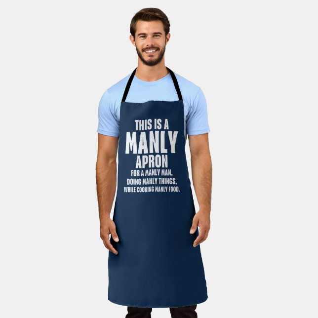 Tablier C'Est Drôle Pour Manly Apron (Porté)