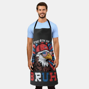 Tablier C'est le 4 juillet Bruh Aigle américain Patriote