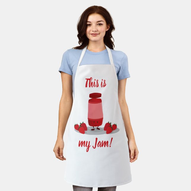 Tablier C'est ma confiture de fraise (Porté)