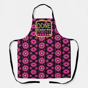 Tablier C'est mieux que parfait - floral rose