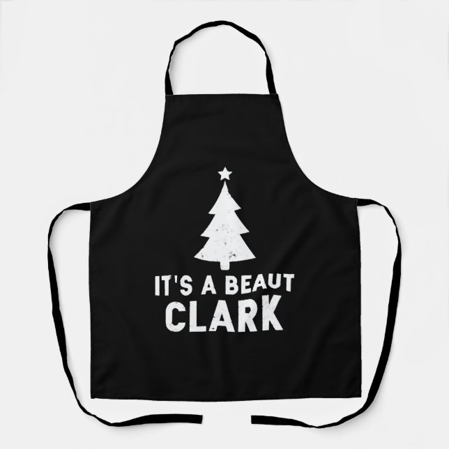 Tablier C'est une belle Clark vacances de Noël (Recto)