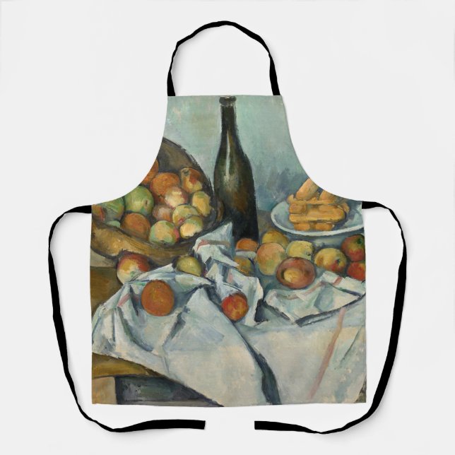 Tablier Cezanne Panier Pommes Impressionnisme Art (Recto)