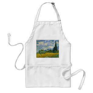 Tablier Champ de blé avec Cyprès par Vincent van Gogh