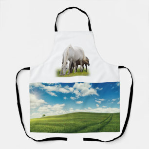 Tablier Champ Et Cheval
