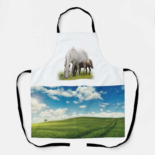 Tablier Champ Et Cheval  (Recto)