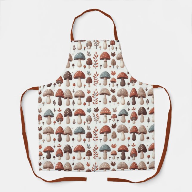 Tablier Champignons en Marche (Recto)