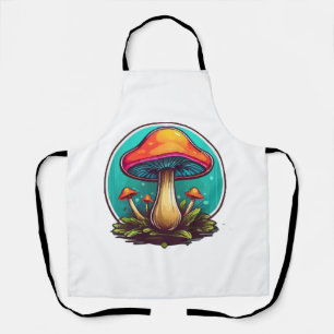 Tablier Champignons magiques colorés
