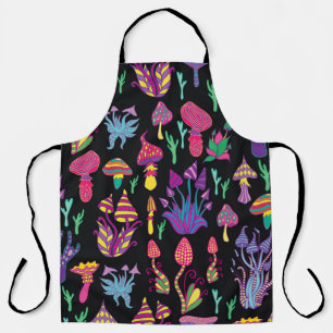 Tablier Champignons psychédéliques Motif des couleurs arc-